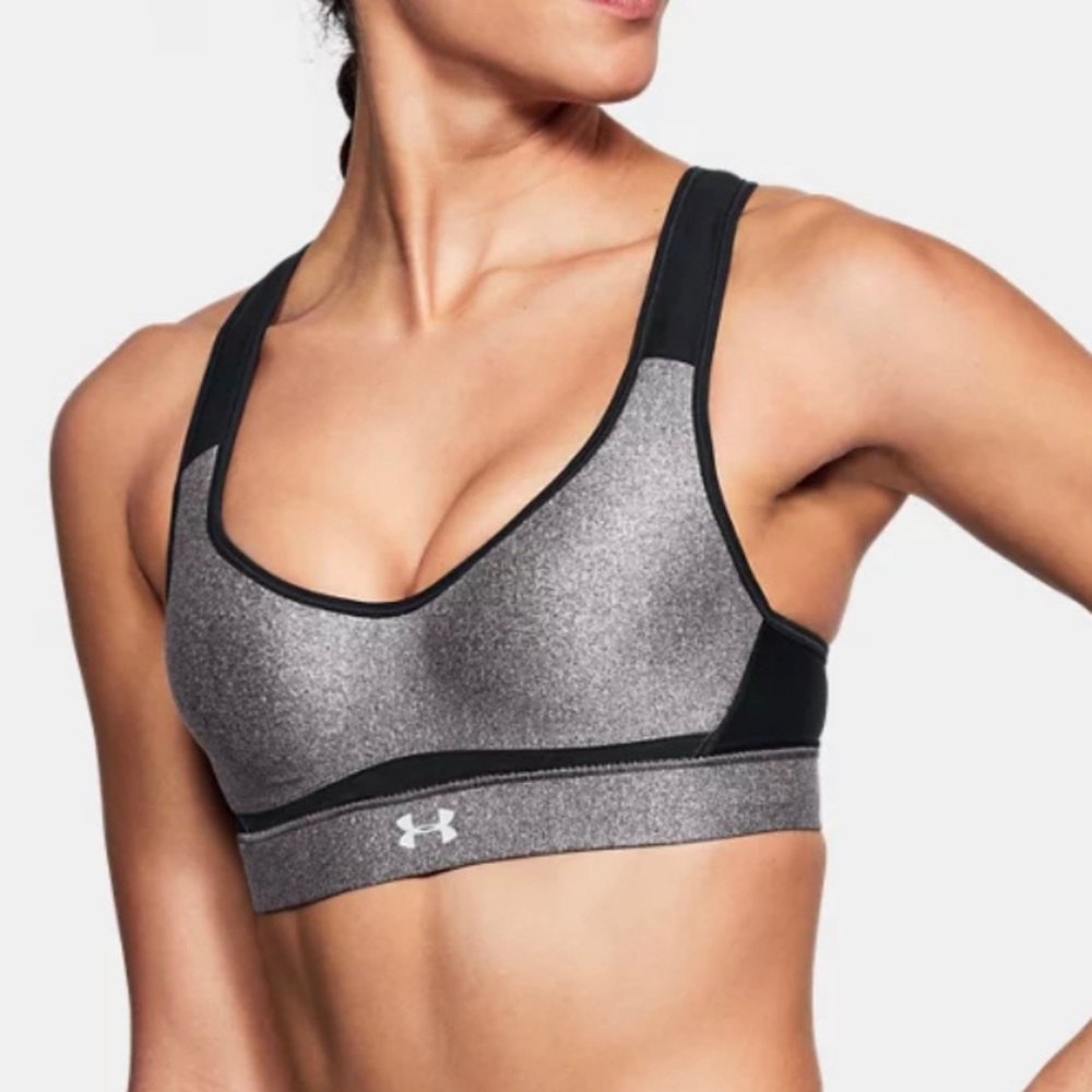 Under Armour Sports Bra 38D, but the waist band feels more like a 34D.